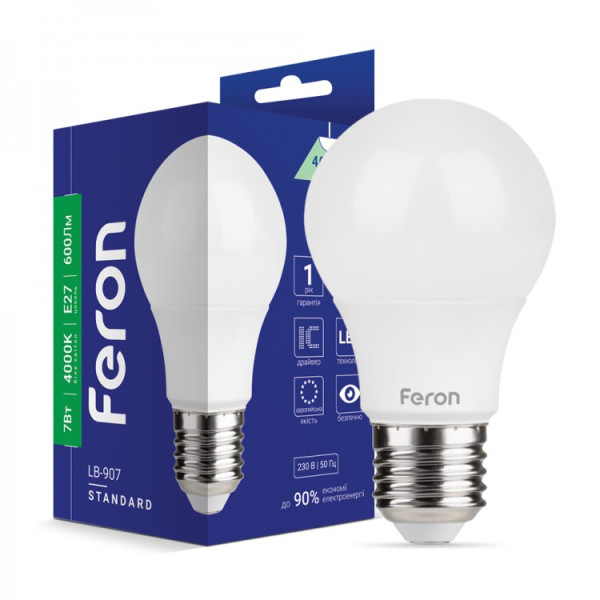 LED лампа Feron LB-907 7W E27 4000K