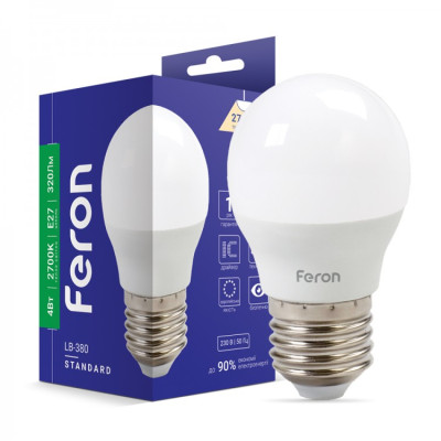 LED лампа Feron LB-380 4W E27 2700K