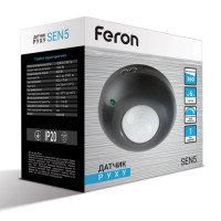 Датчик движения Feron LX20/SEN5 черный