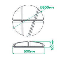 Світлодіодний світильник Ardero AL5000-4ARD 72W BALLOON