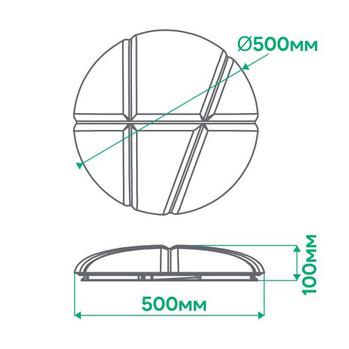 Світлодіодний світильник Ardero AL5000-4ARD 72W BALLOON