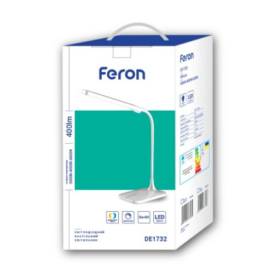 Настольный LED светильник Feron DE1732 белый