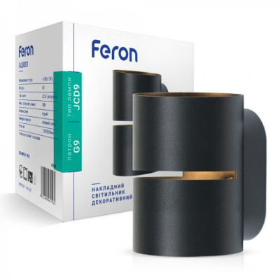 Настенный накладной светильник Feron AL8001 черный