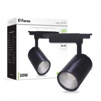 Трековый светильник Feron AL103 30W 6400К черный