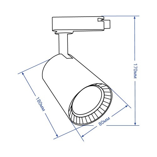 Трековый светильник Feron AL102 12W 2700К белый