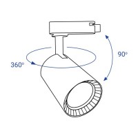 Трековый светильник Feron AL102 12W 2700К белый