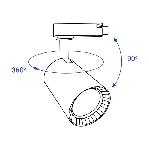Трековый светильник Feron AL102 12W 2700К белый