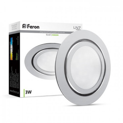 LED светильник Feron LN7 3W хром