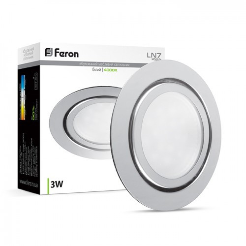 LED светильник Feron LN7 3W хром
