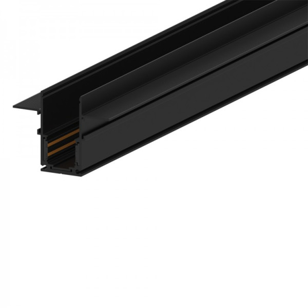Шинопровод для низковольтных трековых светильников Feron CABM1001 черный встраиваемый 1м