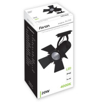 Трековый светильник Feron AL110 20W черный