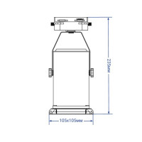 Трековый светильник Feron AL110 20W черный