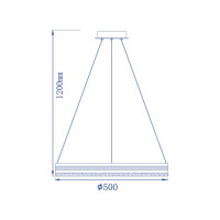 Светодиодный светильник Feron AL6610 SHINE LEVITATION 50W белый