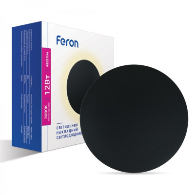 Настенный накладной светодиодный светильник Feron AL8110 черный