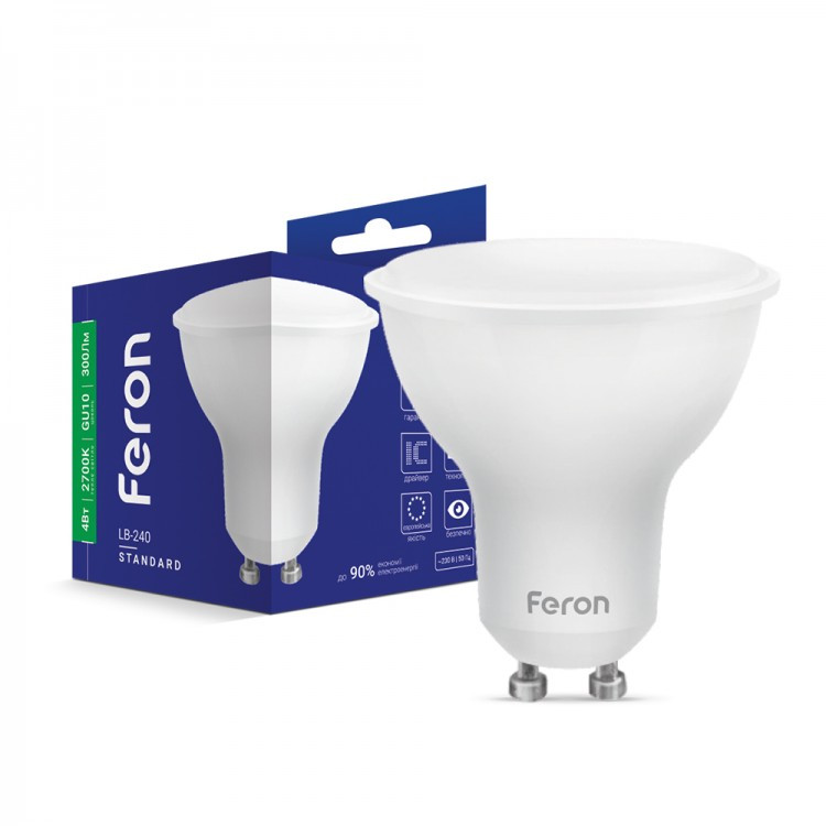 Светодиодная лампа Feron LB-240 4W GU10 4000K