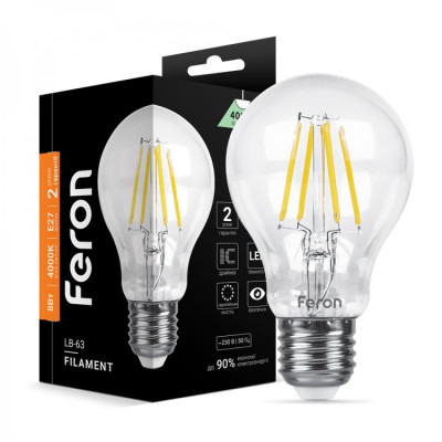LED лампа Feron LB-63 8W E27 4000K