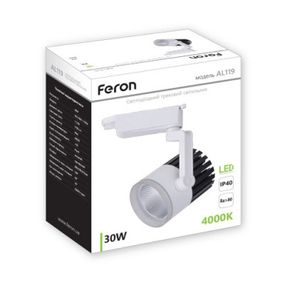 Трековый светильник Feron AL119 30W белый