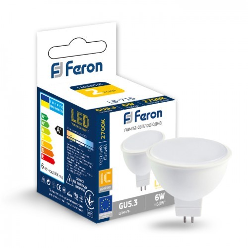 LED лампа Feron LB-716 6W G5.3 2700K