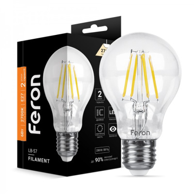 LED лампа Feron LB-57 6W E27 2700K