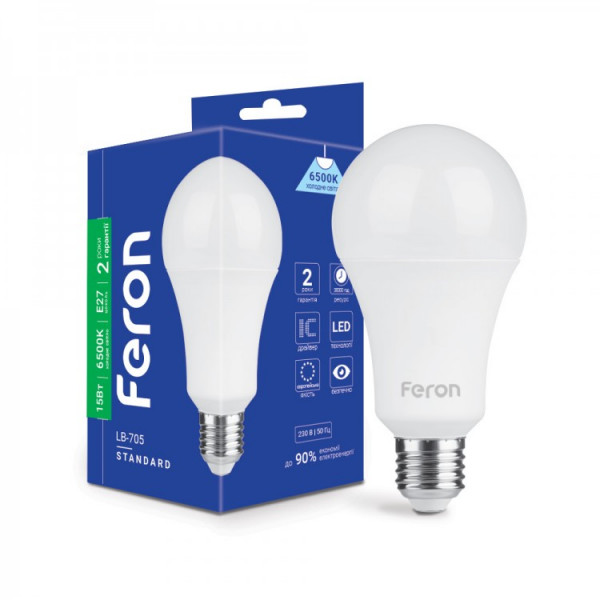 Светодиодная лампа Feron LB-705 15W E27 6500K