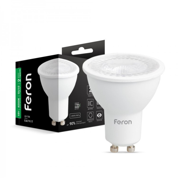 LED лампа Feron LB-194 6W GU10 4000K