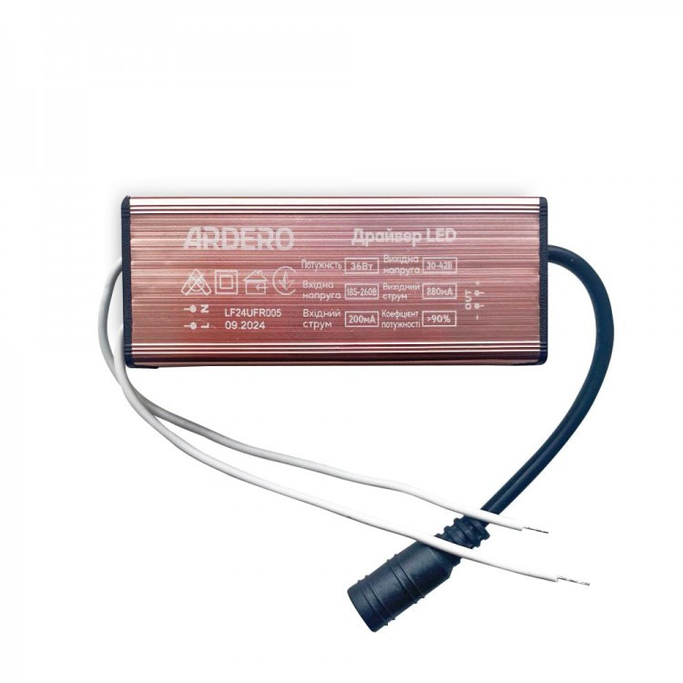 Драйвер для світлодіодної панелі Ardero AL2118ARD 36w
