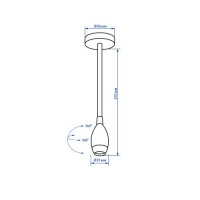 Накладной поворотный LED светильник Feron AL7720 белый