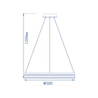Светодиодный светильник Feron AL6610 SHINE LEVITATION 50W золотой