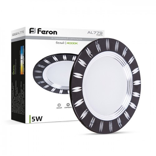 LED светильник Feron AL779 5w черный