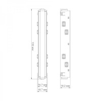 Короткий прямой коннектор Ardero LD3001 черный