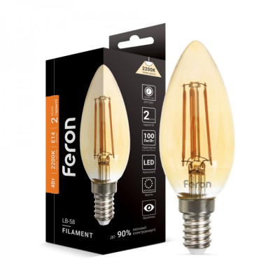 LED лампа Feron LB-58 золото 4W