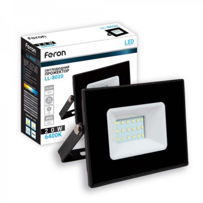 LED прожектор Feron LL-8020 20W Черный