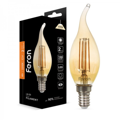 LED лампа Feron LB-59 золото 4W