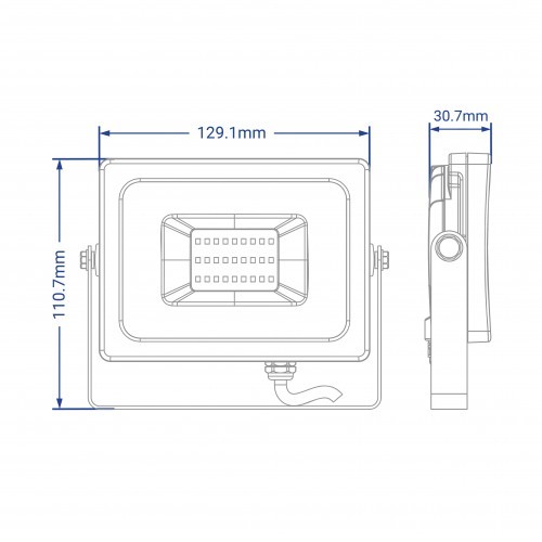LED прожектор Feron LL-8030 30W Черный