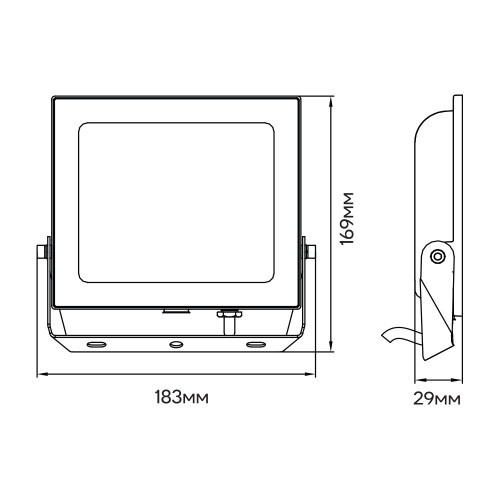 Світлодіодний прожектор Ardero LL-1050ARD 50W 4500Lm 6500K