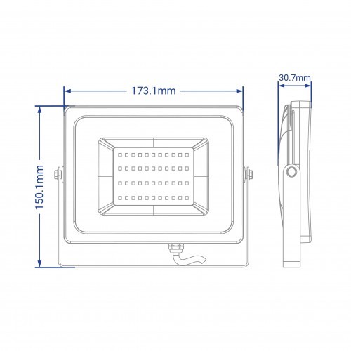 LED прожектор Feron LL-8050 50W Черный