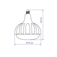 LED лампа Feron LB-652 150W Е27-E40 6500K