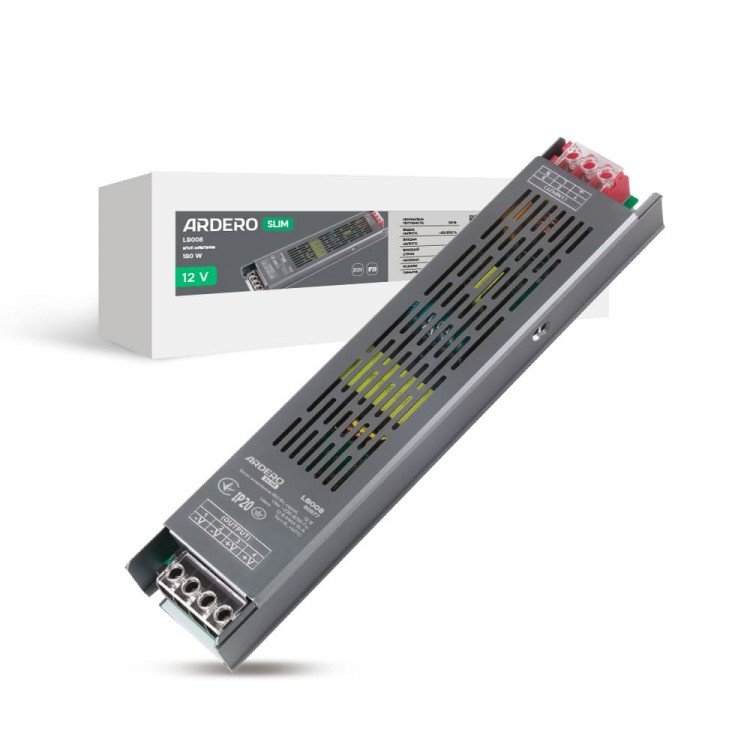 Блок питания для LED ленты Ardero LB008 12В 180Вт