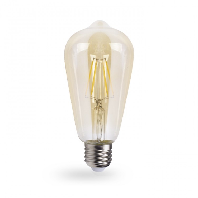 LED лампа Feron LB-764 ST64 золото 4W E27 2700K EDISON