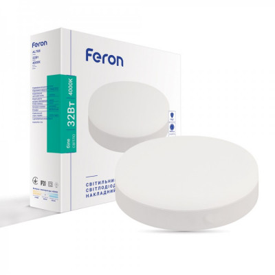 Накладной светодиодный светильник Feron AL708 32W 4000K