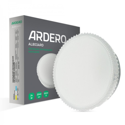 Накладний світлодіодний світильник Ardero AL803ARD 24W коло декор