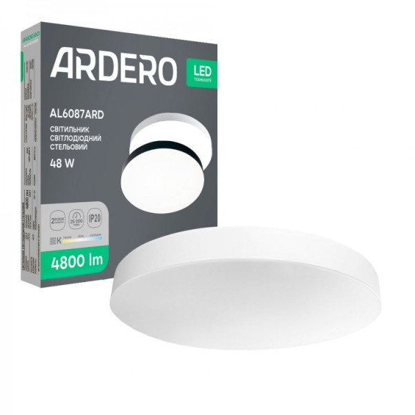 Светодиодный накладной светильник Ardero AL6087ARD TREND 48Вт белый