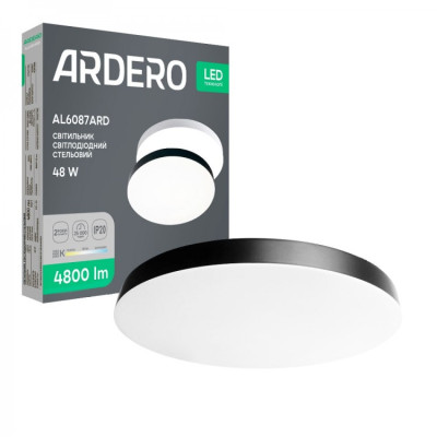 Светодиодный накладной светильник Ardero AL6087ARD TREND 48Вт черный