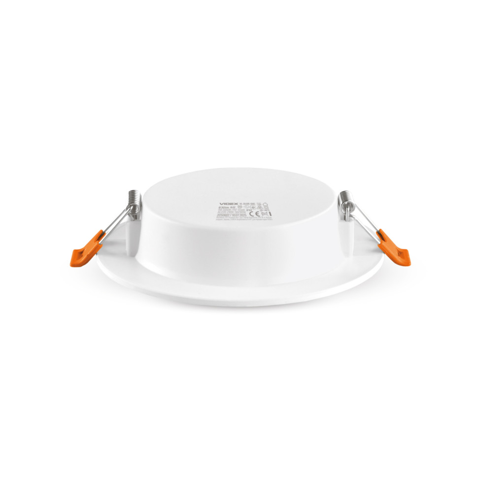 LED світильник Back вбудований круглий VIDEX 9W 5000K