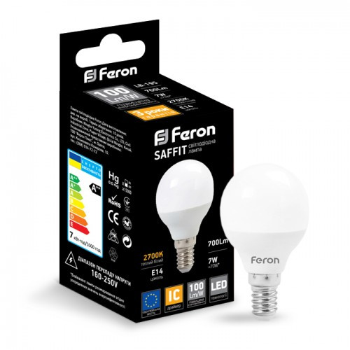 LED лампа Feron LB-195 7W E14 2700K
