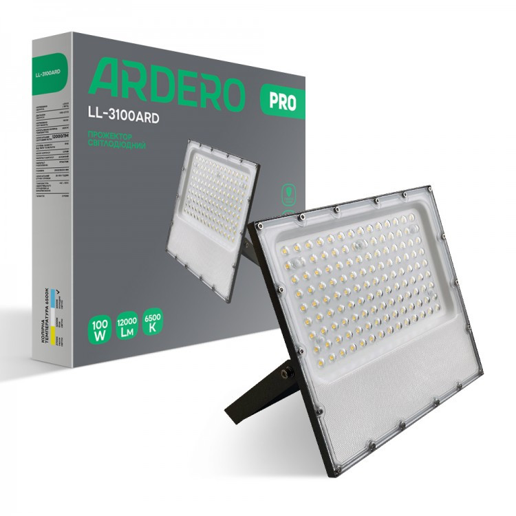 Світлодіодний прожектор Ardero LL-3100ARD 100W 12000Lm 6500K