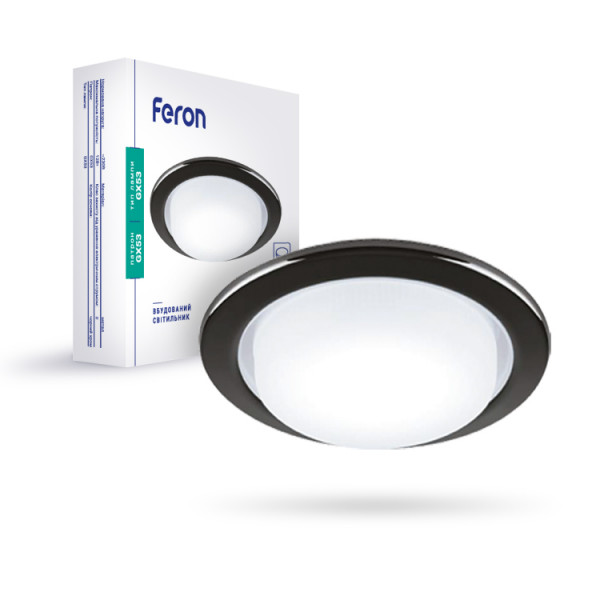 Встраиваемый светильник Feron DL53 черный хром