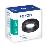 Встраиваемый светильник Feron DL1842 черный матовый