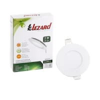 LED світильник вбудований круглий Lezard 3W 4200K