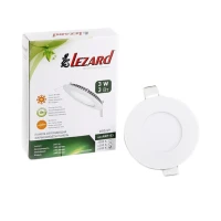 LED світильник вбудований круглий Lezard 3W 6400K
